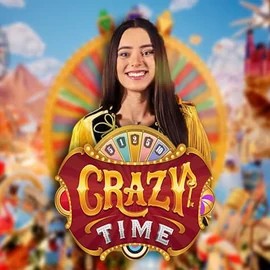 Crazy Time slot icon by Evolution, available at Wild Robin Casino