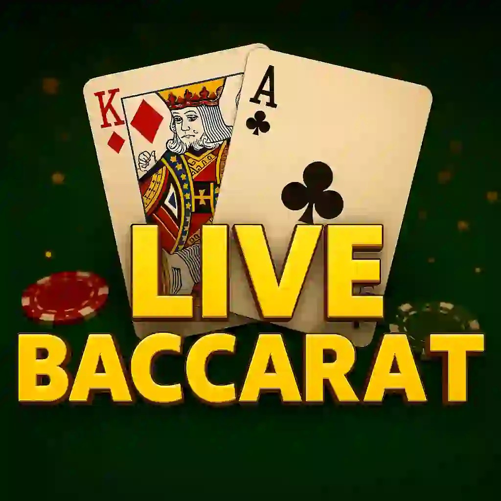 Live Baccarat game by Evolution – logo hosted on Wild Robin Casino
